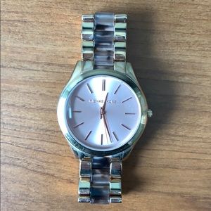 Michael Kors Rose Gold and Tortoise Shell Watch